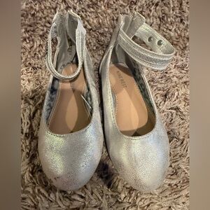 Nine West Kids Shimmering Silver Dress Shoes